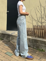 クラシックルックセミワイドデニムパンツ code 18101