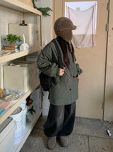 [unisex] ペッターハーフボンバーパディングジャンパー
