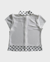 ドットカラーシアーブラウス (WHITE)