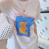 Crayon Bear Box fit Short-sleeved T-shirt