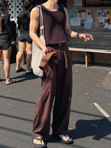 ASCLO Hello Linen Two Tuck Pants (5color)