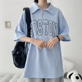 Park Collar Half Zip-Up Short Sleeve T-shirt (3 colors) H&L