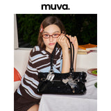 muva. Cool‑Chic Bag, Premium Oil‑Wax Genuine‑Leather French‑Style Underarm Shoulder Bag, Original Niche Women’s Purse, New Arrival Jul 10