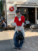 ニットストライプマフラー (2C)