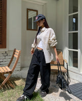 Jello Patch Carpenter Wide Cotton Pants