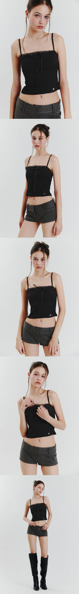 CHARLOTTE LACE TOP black