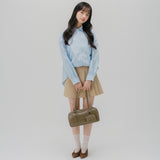  BASIC MELLOW EMBROIDERY SHIRT (LIGHT BLUE)