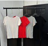 [S/S] スリムフィットハーフTシャツ(4color)