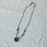 Vintage Realm Double-Strand Button Necklace