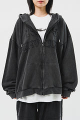 Nerv Pigment Hooded Zip Up (3color)