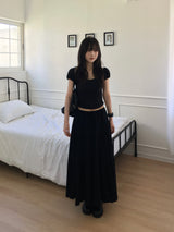 Plain Can Can Long Skirt (2 colors)