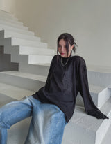[MADE][U-BASIC] Signature see-through long sleeve