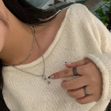 Surge Dot Line Open Ring