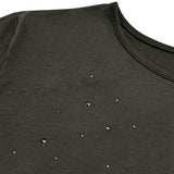 キュービックオフショルダー半袖Tシャツ_KHAKI