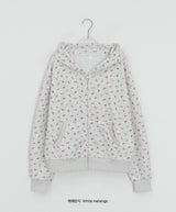 Nobui Flower Hood Zip-up