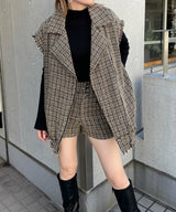 ツイードベスト