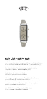 Twin Dial Mesh Watch