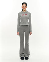 Patch Slim Hoodie _ Light Grey