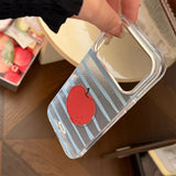 Stripe Fruit Wrist Strap iPhone Case