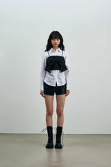 ARI RIBBON BUSTIER / BLACK