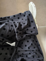 Poky Dot Embossed Velvet Long Pants (4c)
