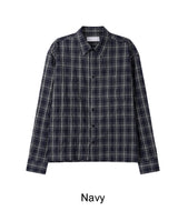 Tona Wrinkle Crop Check Shirt