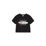 25SS サークルフレームロゴクロップショートスリーブTシャツ ブラック
