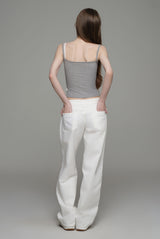 Sunday morning straight low jeans, Pure White