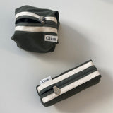 Clam round pencilcase _ Khaki