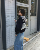 [ORIGINAL]キムスアンゴラストライプフーディーロングスリーブT