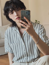 Parry stripe short sleeves shirt
