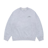 24FW UPSIDE DOWN LOGO NAPPING ZURRY SWEATSHIRTS MELANGE