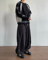 Star-printed Knitwear Zip-Up