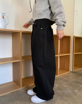 double pintuck wide pants