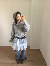 ローニットプリーツワンピース (3color)