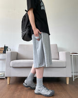 サイドスナップバミューダスウェットパンツ 3C
