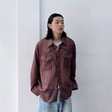 3D Pleated Western Shirt