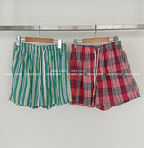 [UNISEX] Patterned Trinkled Short Shorts