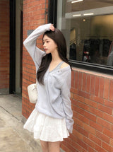 DN Cotton100 Tiered Mini Skirt Pants (2color)
