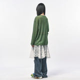 シースルー長袖Tシャツ GREEN