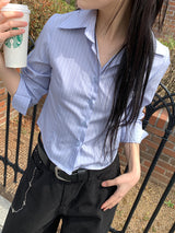 MULTI STRIPE SEMI SHIRT (2C)