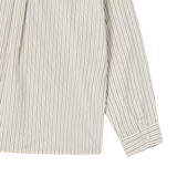 25SS 25SS ストライプセットアップルーズフィットシャツ アイボリー