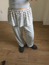Frill Stripe Pants (2color)