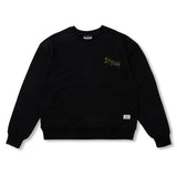 Doodle Oversized Crewneck Black / Burgandy