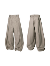 RELABEL Element of Time (cont'd) Pleated Double-waisted, Draped Scimitar-contoured Suit Trousers