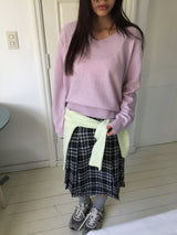 ルエルカシミアVネックニット (4color)