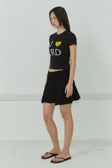 TWO-WAY LACE SKIRT / BLACK