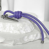 ss-Volume leather rope keyRing_purple