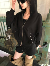 Ring Studded Hoodie