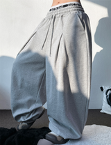10000ソルド ❤]S-XL♥2カラー🔥 バルーンロングパンツ